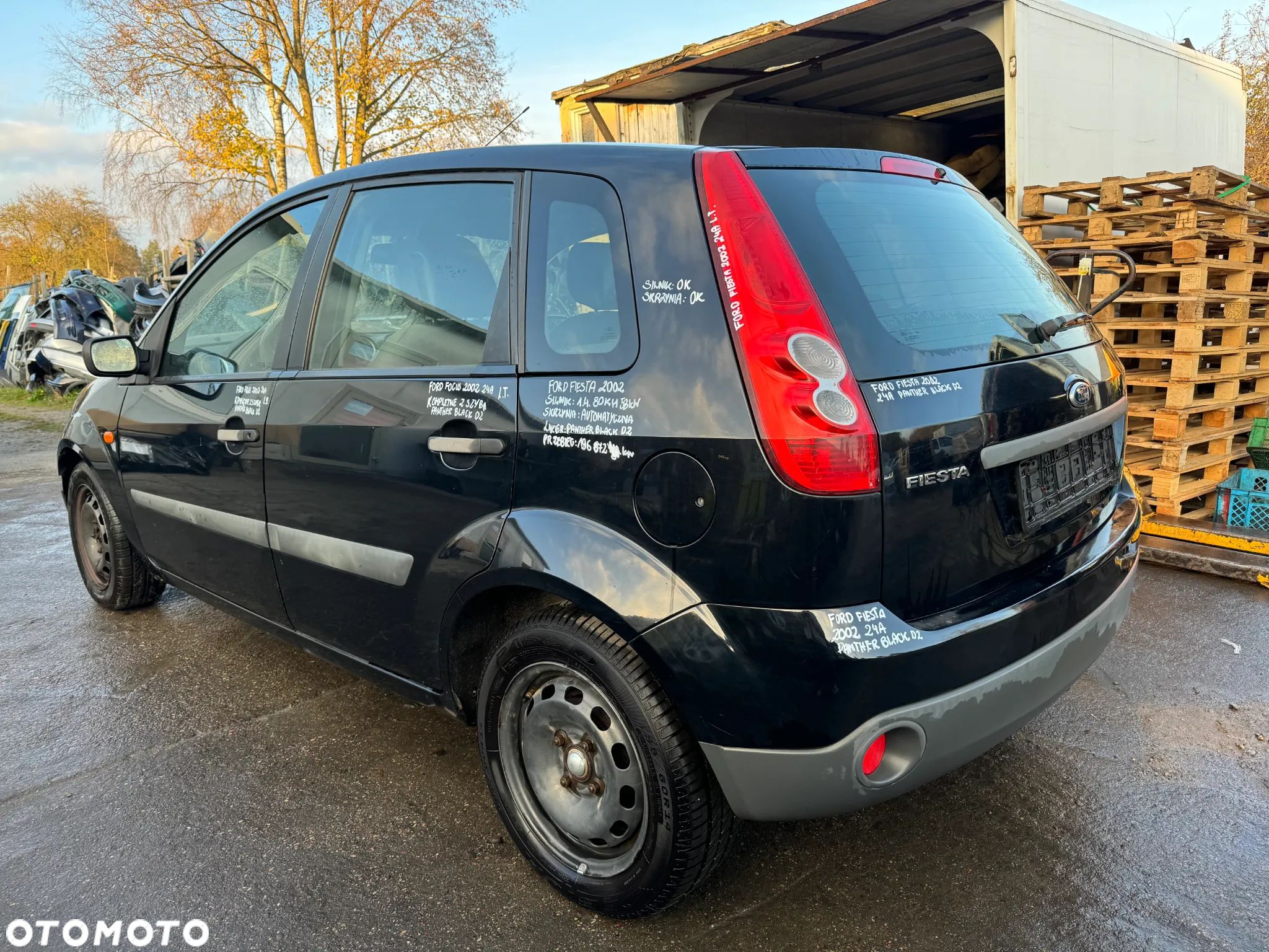 FORD FIESTA MK5 2002 PANTHER BLACK D2 1.4 80KM NA CZĘŚCI - 1
