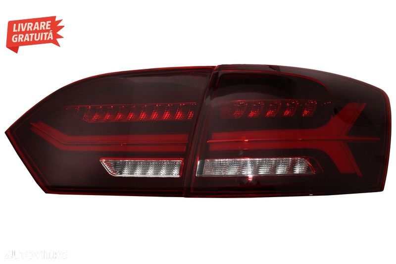 Stopuri LED VW Jetta Mk6 VI 6 (2012-2014) Semnal Secvential Dinamic- livrare gratuita - 3