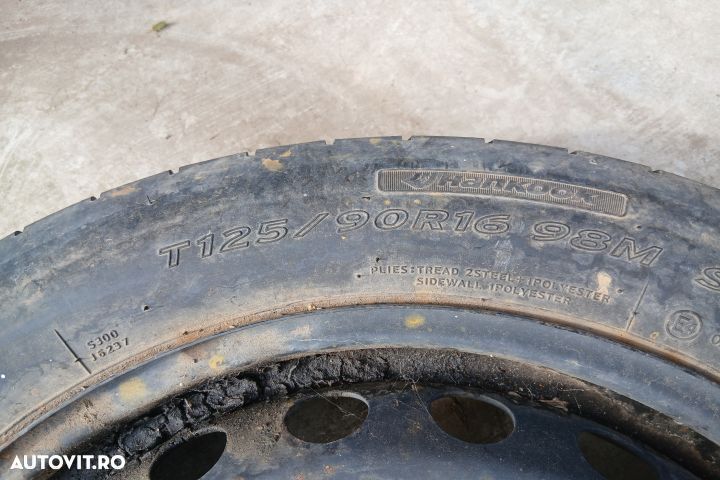 Roata de rezerva slim R16 2044000302 3.50BX16H2 ET20 125/95 R16 20440 - 3
