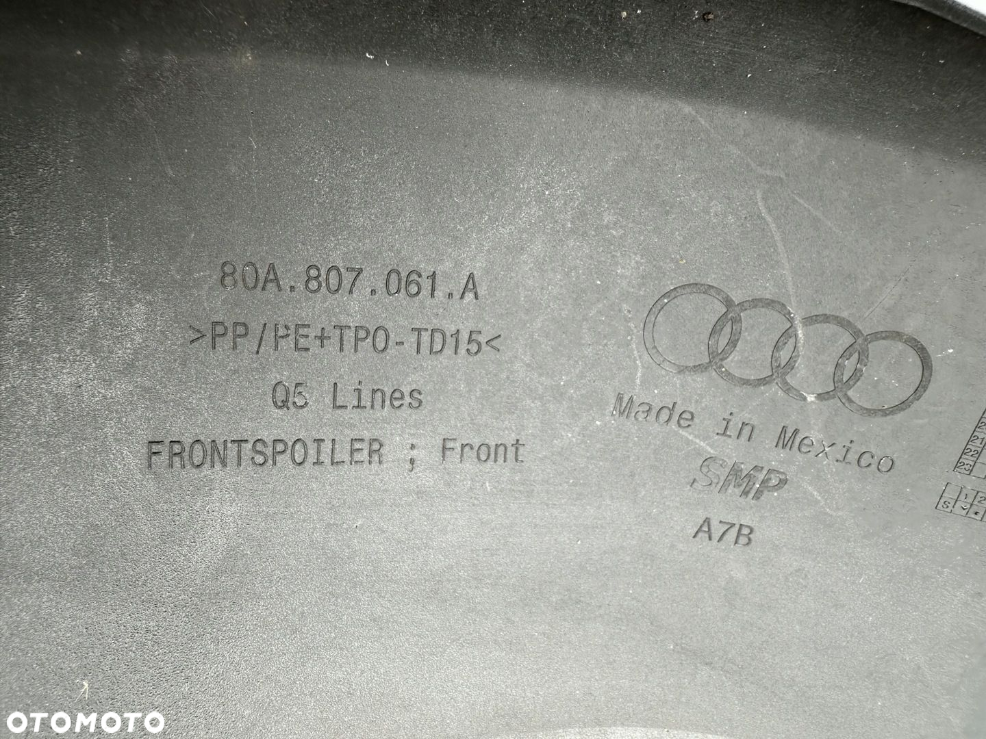 AUDI Q5 80A 16- SPOJLER OSŁONA POD ZDERZAK 80A807061A - 8