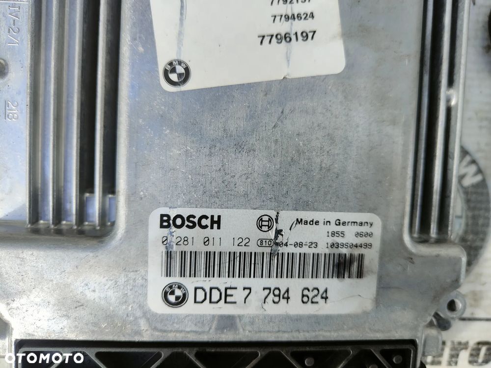 BMW E46 2.0d 150KM Komputer Sterownik silnika Zestaw startowy7794624 - 3