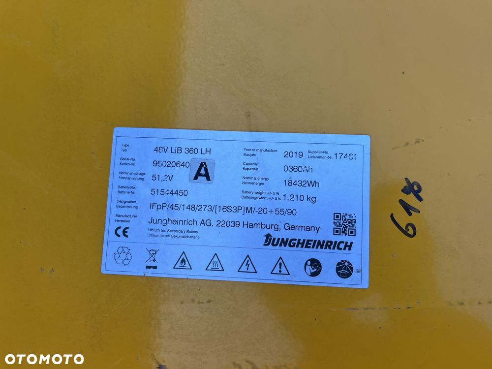 Bateria do wózka widłowego Linde Jungheinrich Still Li-Ion 48V 360 Ah ID BAT0039 - 4