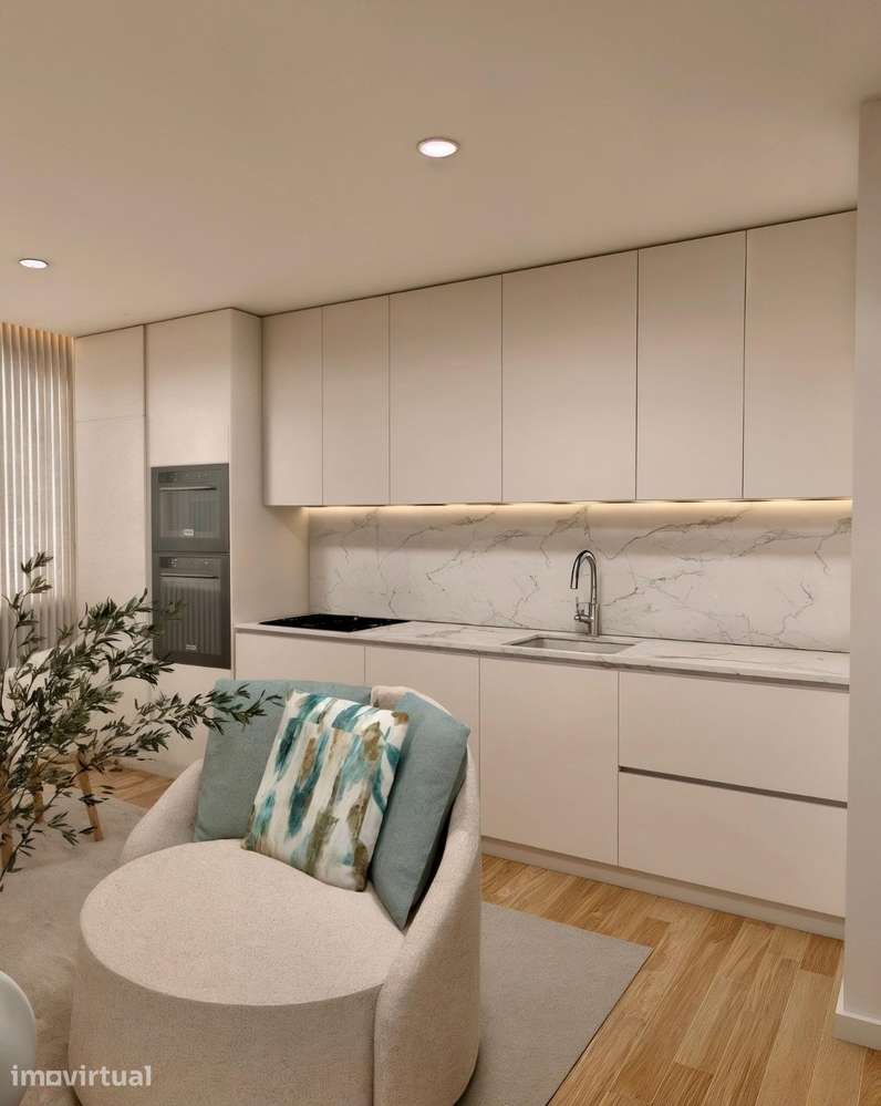 Apartamento T1 no centro da Povoa de Varzim - Grande imagem: 3/9