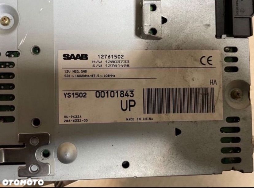12761502 tuner radia Saab 9-3 II 2 - 4