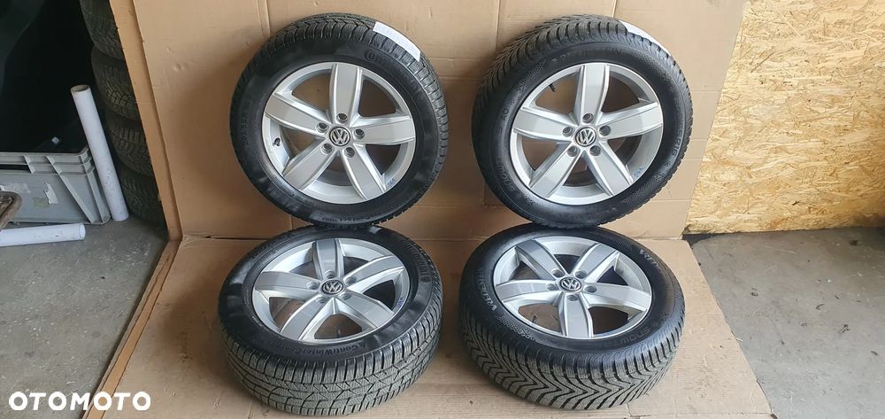 Alufelgi z oponami alusy felgi aluminiowe 5x112 6J ET48 205/55 R16 VW Golf VII 5G0071496A - 1