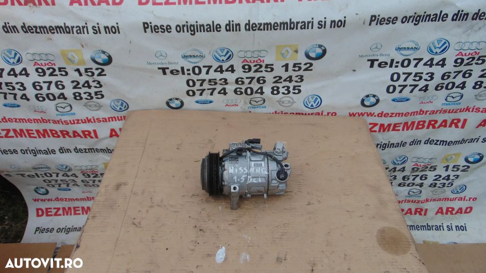 Compresor clima Nissan Qashqai 1.5 j11 Renault Clio Dacia Duster Kadjar Megane scenic juke dezmembr - 1