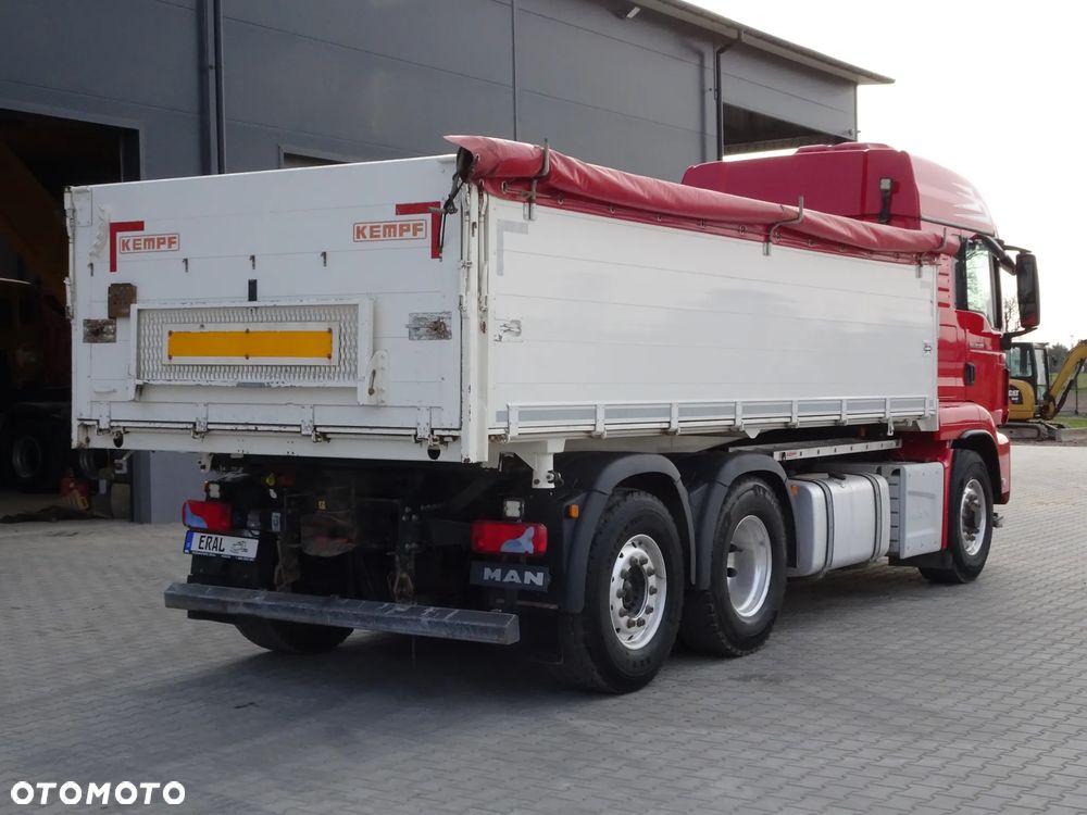 MAN TGS 28.500 Kempf 3-stronny do Zboża Idealny Stan Hydrodrive 6x4 Oś Skrętna - 5