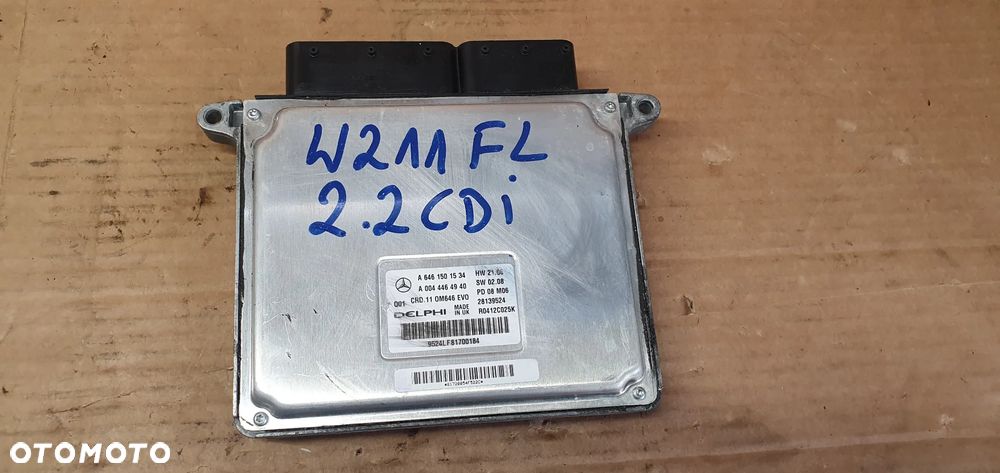 Komputer sterownik silnika Mercedes E Klasa W211 2.2 CDI Lift A0044464940 - 4