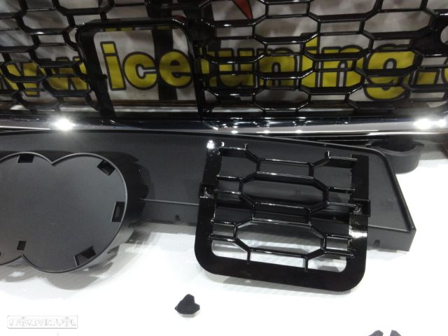 Grelha frontal Audi A3 8V +2017 HATCHBACK / LIMOUSINE / CABRIO, RS3 LOOK cromado e preto brilhante - 6