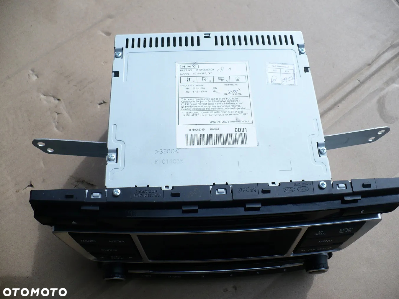 HUNDAI I20 II 14-18 RADIO MP3 BLUETOOTH AC101C8EE EU. - 3