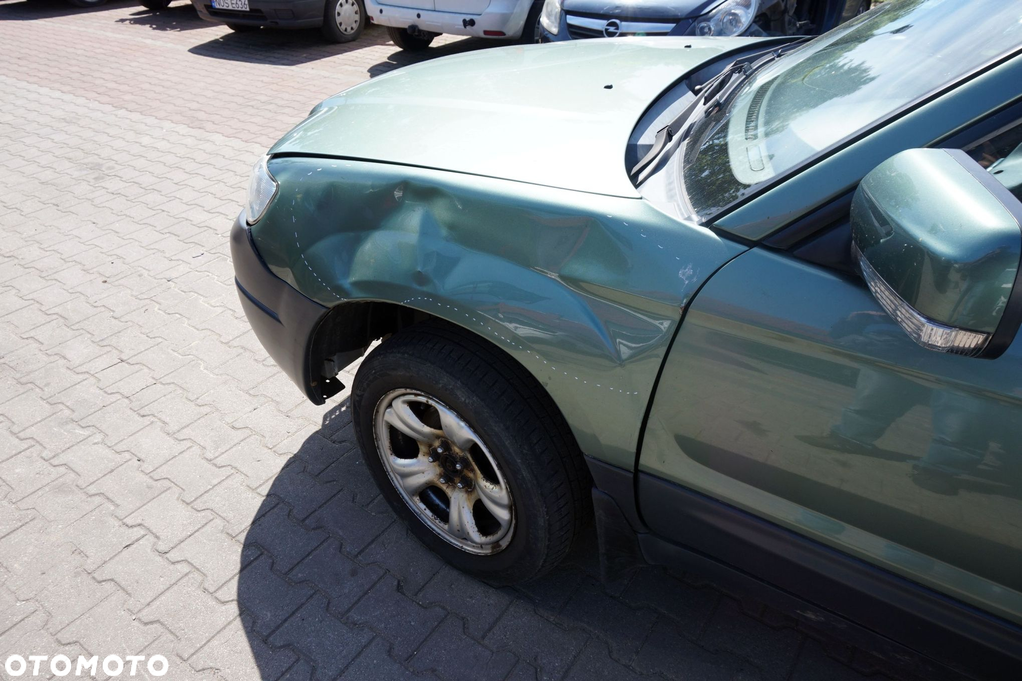 MASKA ZDERZAK BŁOTNIKI LAMPY FORESTER II SG LIFT 5F6  SUBARU 2006-2008 ZIELONY EVERGREEN PRZÓD KOMPLETNY - 21