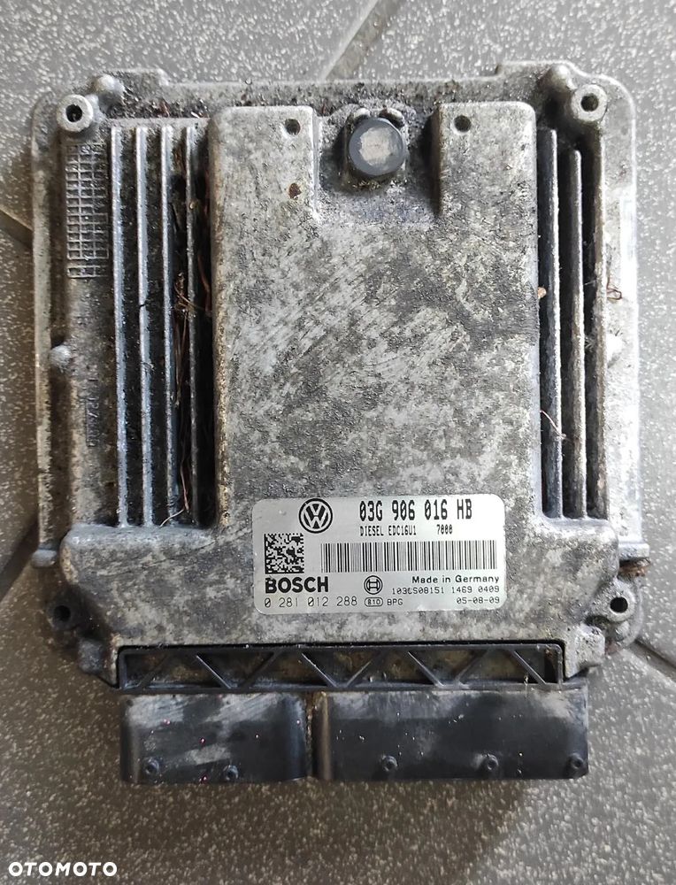 STEROWNIK KOMPUTER SILNIKA ECU SEAT ALTEA 1.9 TDI 03G906016HB EDC16U1 - 1