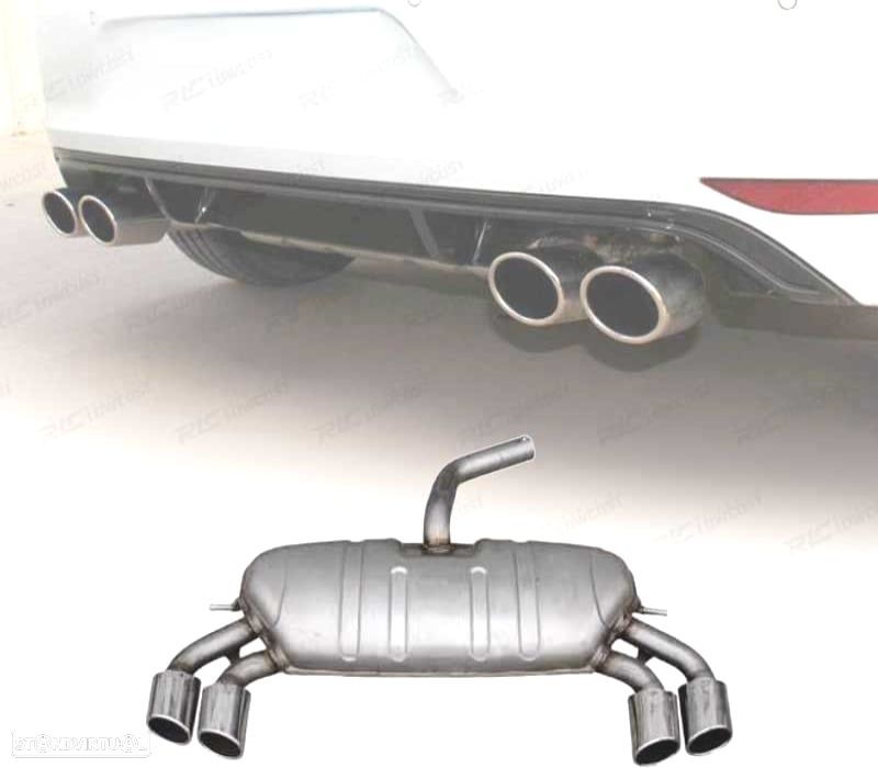 PANELA DE ESCAPE AUDI A3 S LINE HATCHBACK 13-20 LOOK S3 - 1