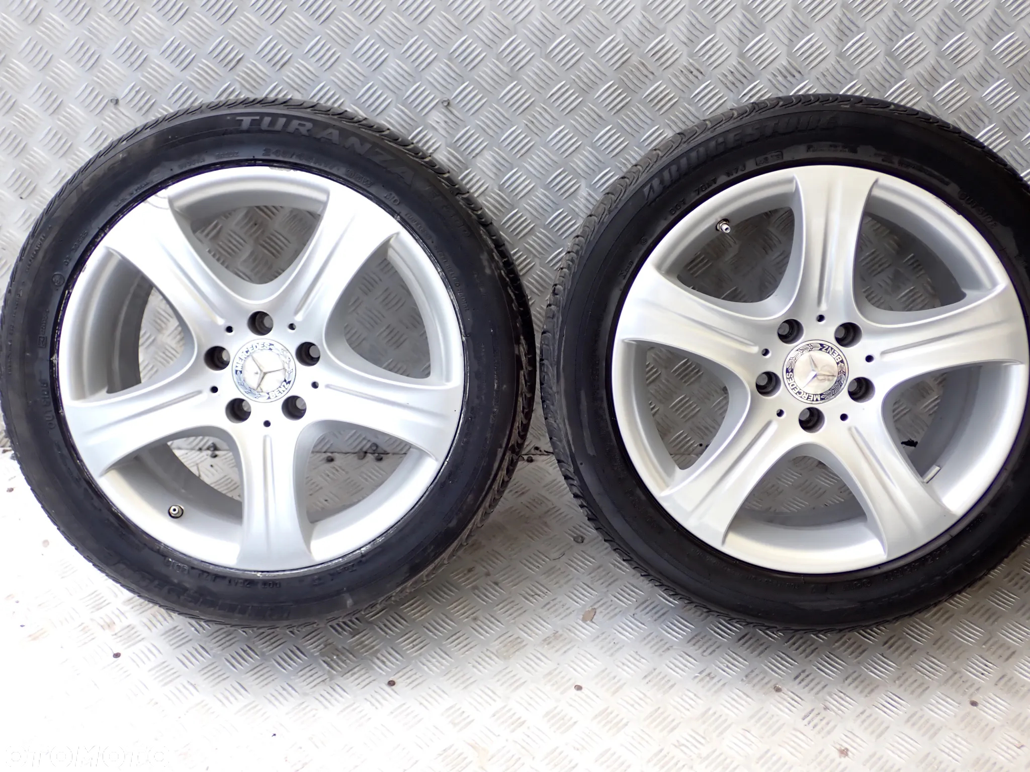 KOŁA FELGI ALUMINIOWE MERCEDES 8,5JX17  ET 48  5X112  A2124015902 Z OPONAMI LATO 245/45/17 1600 ZŁ - 3