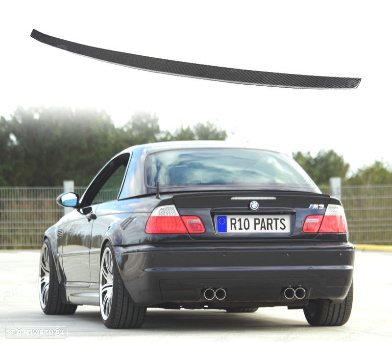 AILERON LIP SPOILER CARBONO BMW E46 COUPE CABRIO 99-06 - 1