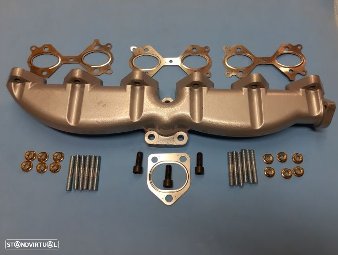 Coletor / Colector de escape de ferro Bmw E46 E60 E61 E65 X3 X5 525D 530D  NOVO - 9