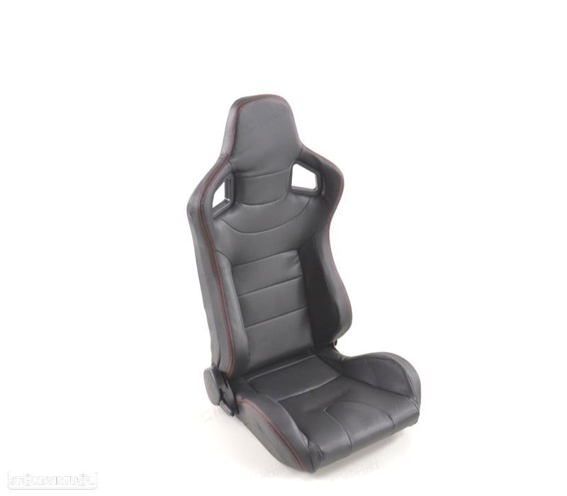BANCO DESPORTIVO CARBONO SEMI BAQUET LOOK RS PRETO - 1