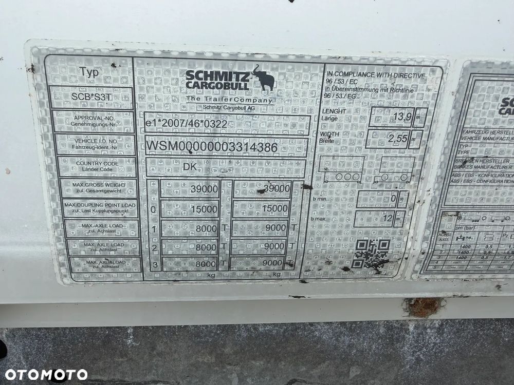 Schmitz Cargobull Firanka Standard Winda Zepro 2018 rok 2x oś podnoszona - 7