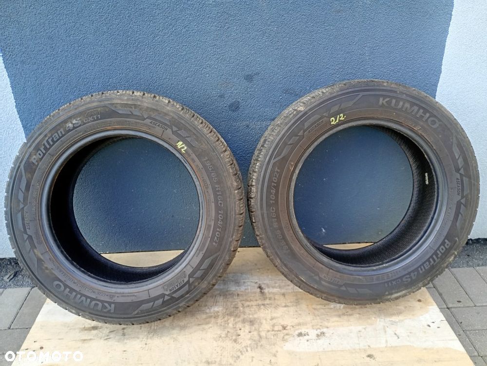 2x opona wielosezonowa kumho portran 4s cx11 195/65r16c 104/102T 6.6mm 2023r - 5