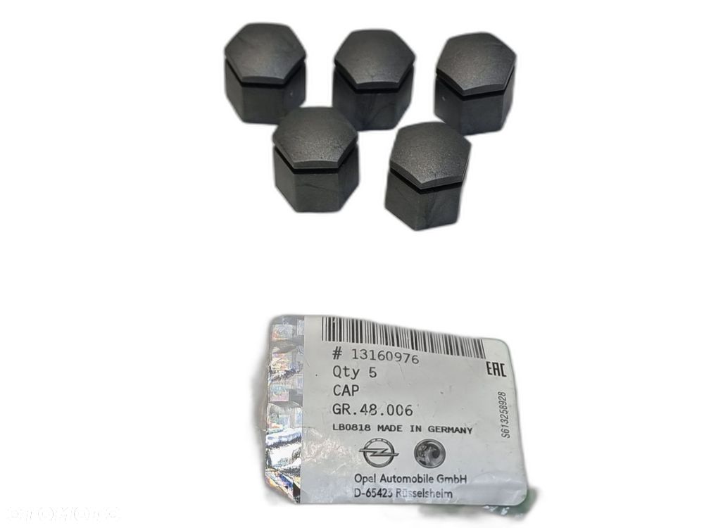 NAKŁADKA ŚRUBY KOŁA OPEL CORSA C D MERIVA A B ADAM ASTRA H 13160976 NOWE - 1