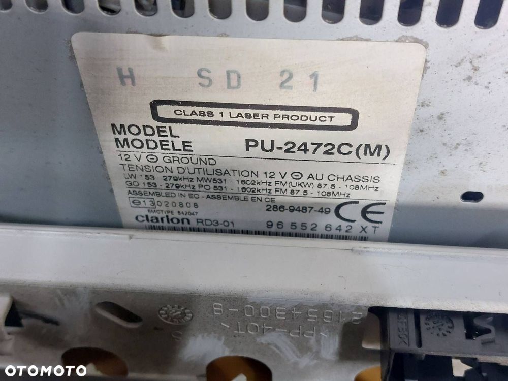 PANEL NAWIEWU KONSOLA ŚRODKOWA RAMKA RADIO CITROEN XSARA I LIFT - 8