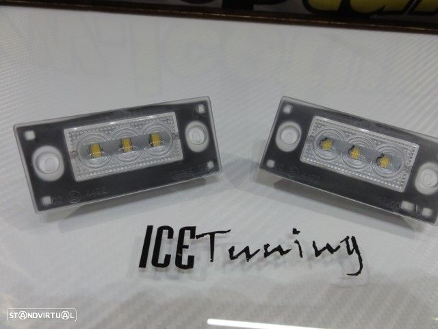 Suporte De Lâmpada De Matricula Com Led Branco Audi A4/S4/RS4 avant 1999-2001, A3 8L 01-03 - 2