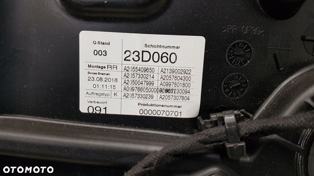 mercedes c klasa w205 mechanizm drzwi szyby moduł - 2