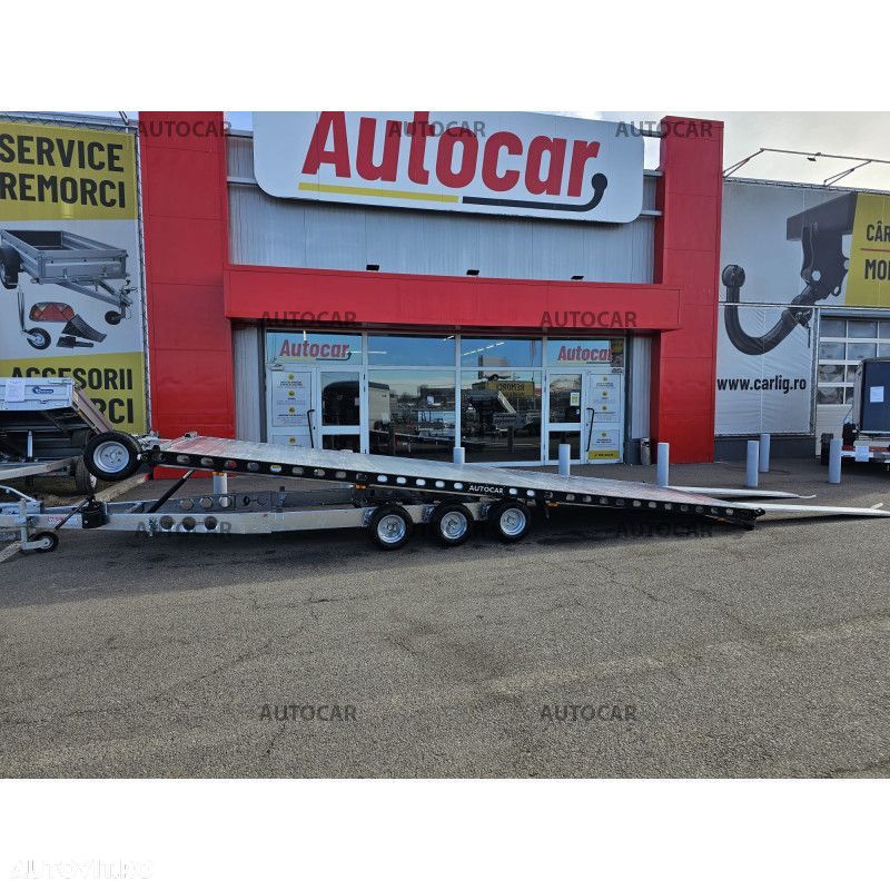 Wiola Trailer transport auto cu sistem de franare basculabile cu trei axe L35G65 P Supercars - 1