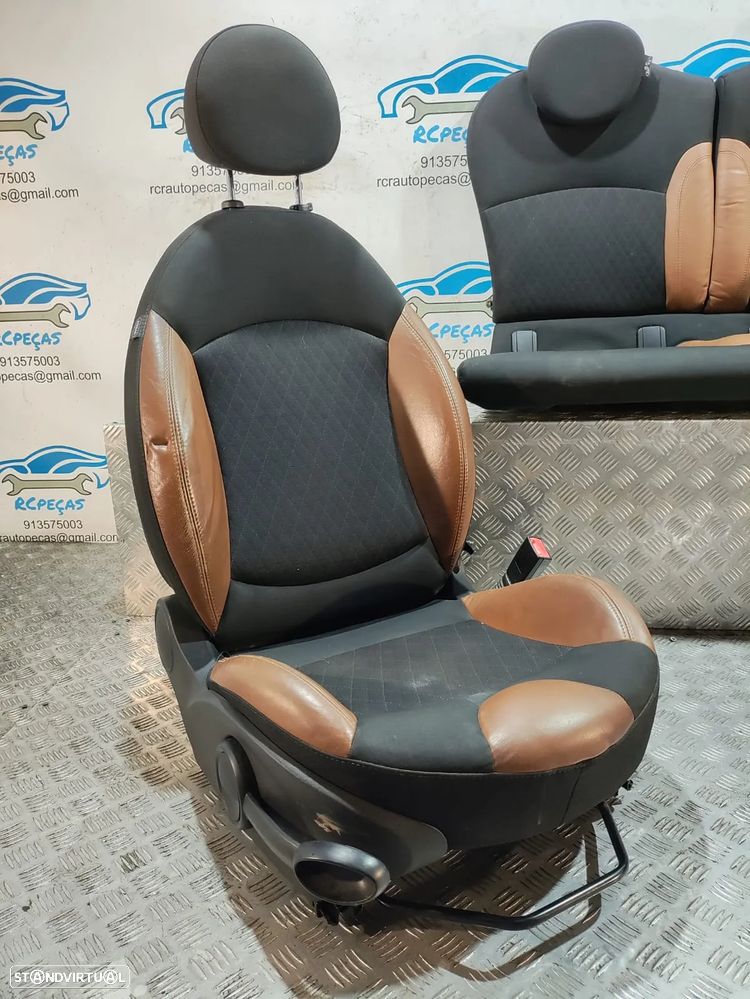 Conjunto Bancos Mini Cooper S R56 Pele Tecido - 4