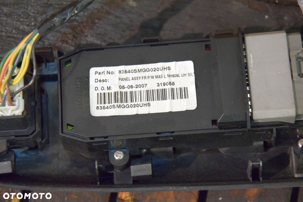 Honda Civic VIII UFO 06-11 Panel szyb i lusterek EUROPA lewy kierowcy - 6