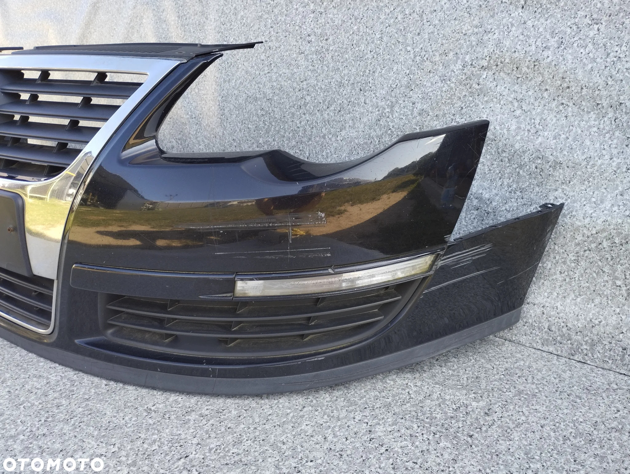 VW Passat B6 zderzak przód przedni Grill - 5