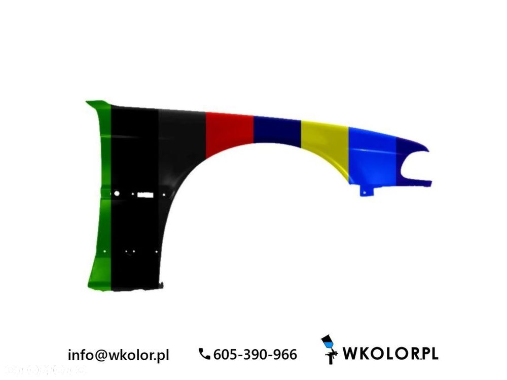 NOWY BŁOTNIK BMW 7 1998-2000 LAKIEROWANY W KOLOR - 1