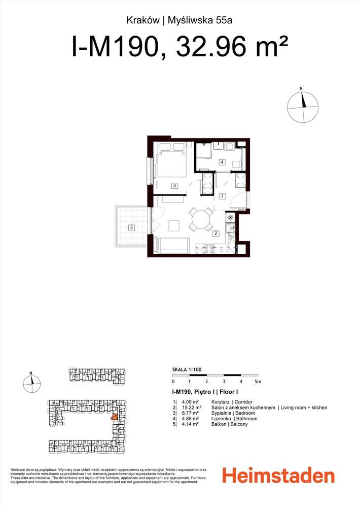 Przytulne 2 pokoje|32.96 m2|Widok na dziedziniec|Bez Prowizji!!