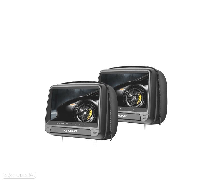 ENCOSTO DE CABEÇA MULTIMEDIA DVD 9" PULGADAS TACTIL COR EM PRETO - 4