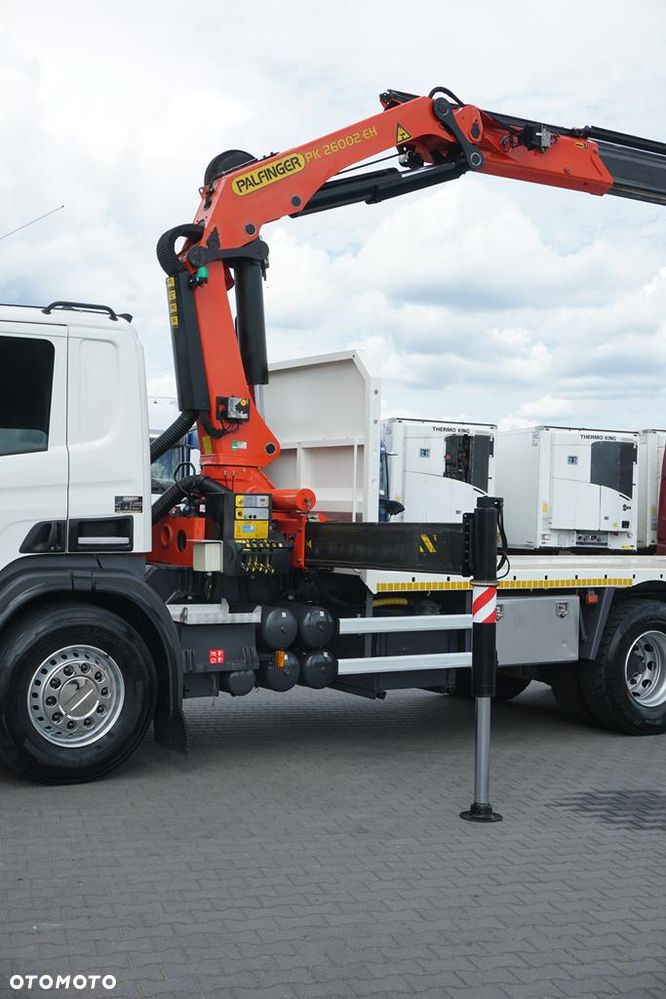 Scania / P 420 / 8 X 4 / TRIDEM / SKRZYNIOWY + HDS / PALFINGER PK 26002 / WYS. 12 M / DŁ. 8 M - 22