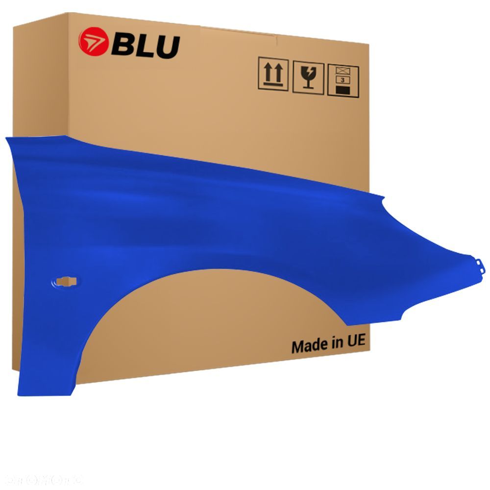 BLU Błotnik PEUGEOT 206 CC EGJ Prawy Przód Niebieski 1998-2009 BleuSantorin - 1