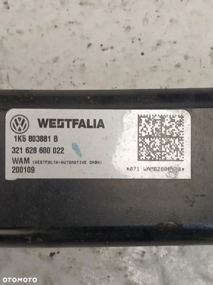 VW GOLF 5 V 6 VI KOMBI VW JETTA HAK HOLOWNICZY ODKRĘCANY KLUCZYK ORYGINAŁ WESTFALIA - 10