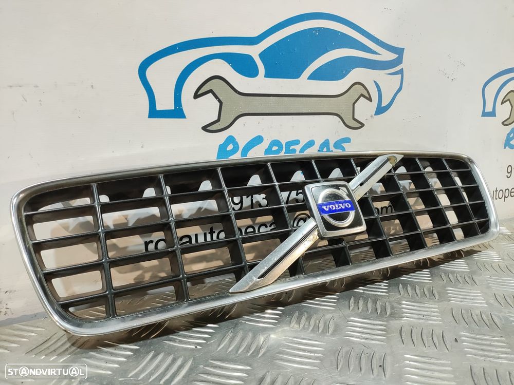 GRELHA CENTRAL FRENTE VOLVO S60 I 1 MK1 384 9190740 9151881 SIMBOLO LOGOTIPO - 2
