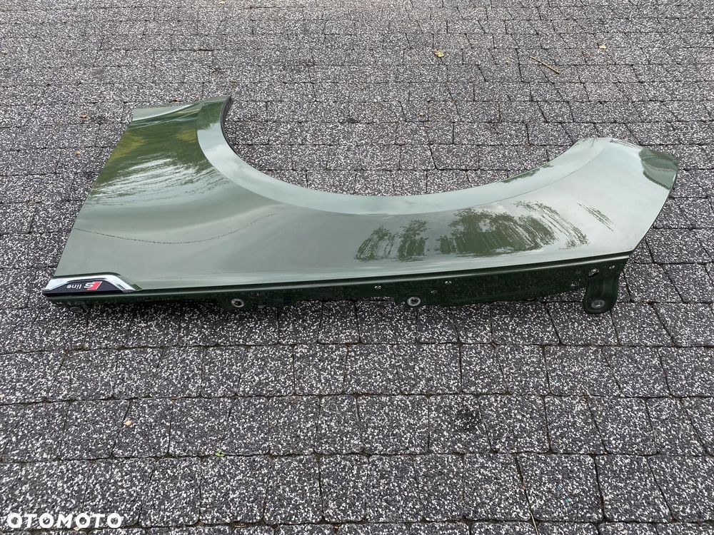 BŁOTNIK PRZEDNI LEWY ZIELONY SLINE AUDI A5 S5 8W F5 8W6821091 - 2