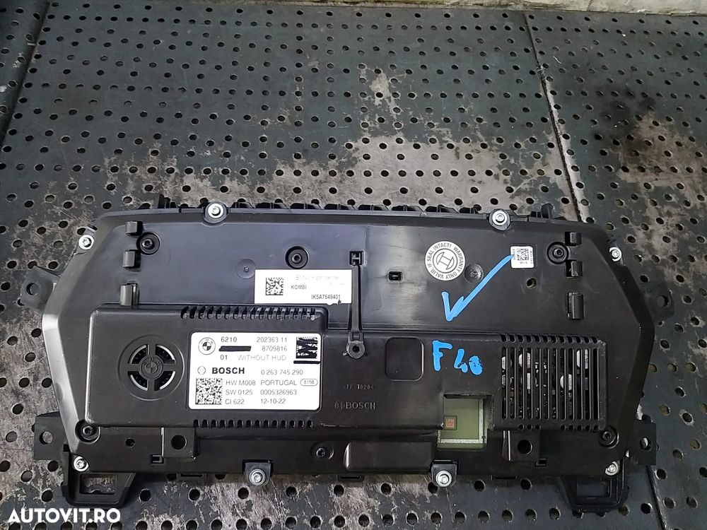 Ceasuri bord diesel bmw seria 1 f40 621020236311 8709816 0263745290 - 2