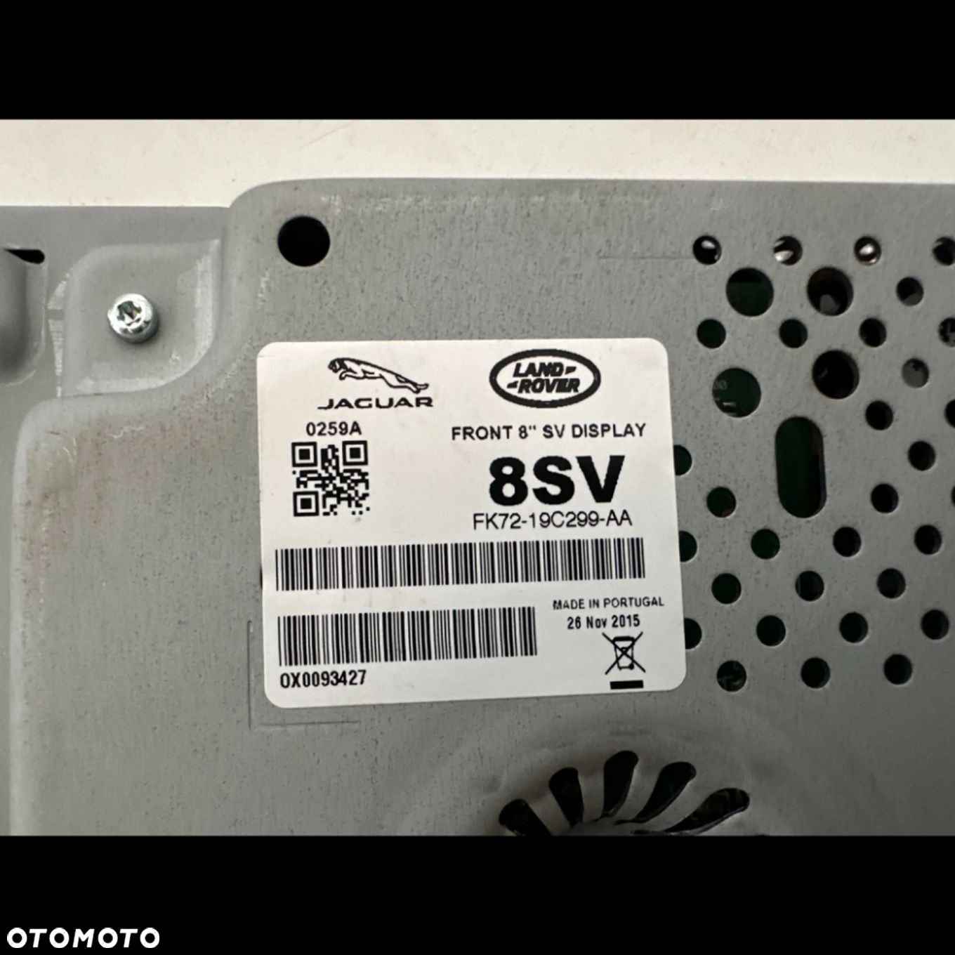Jaguar XE 2016 Monitor / wyświetlacz / ekran FK7219C299AA - 4