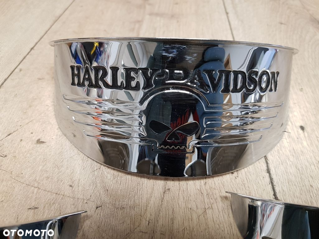 Skull daszek zestaw Harley Davidson Electra Glide Road King Street Glide - 4