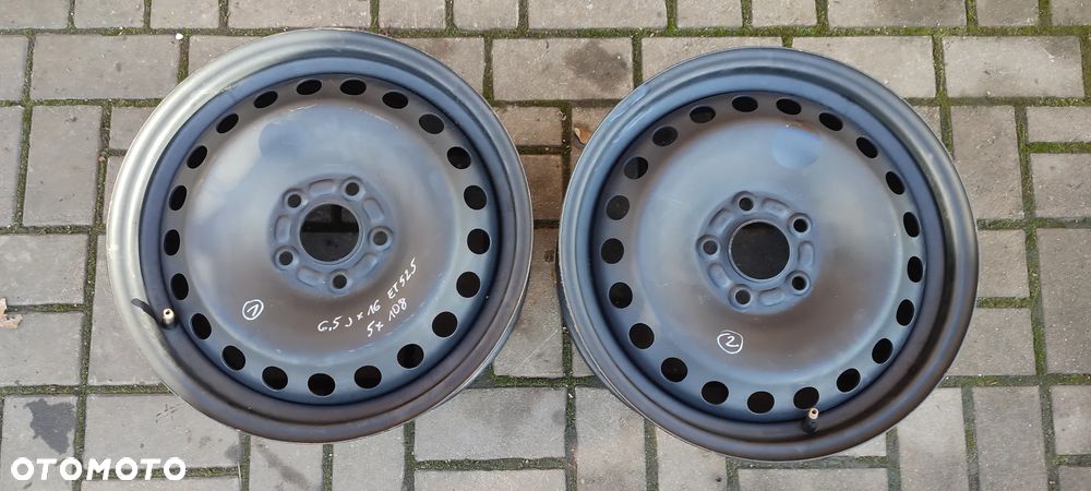 FELGI STALOWE 5x108 6.5Jx16 CALI ET52,5 FORD VOLVO 2 SZTUKI PARA - 1