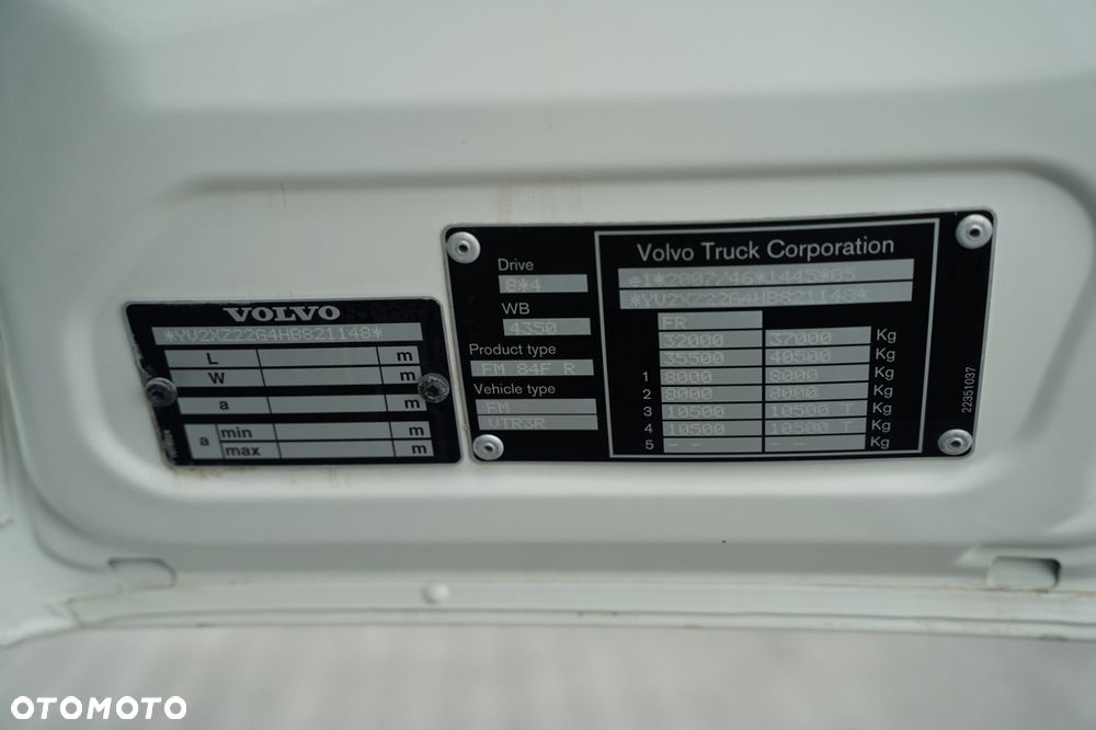 Volvo FMX 410 / 8x4 / GRUSZKA / BETONOMIESZARKA / LIEBHERR / 9 M3 / I-SHIFT/ ALUFELGI / EURO 6 - 38