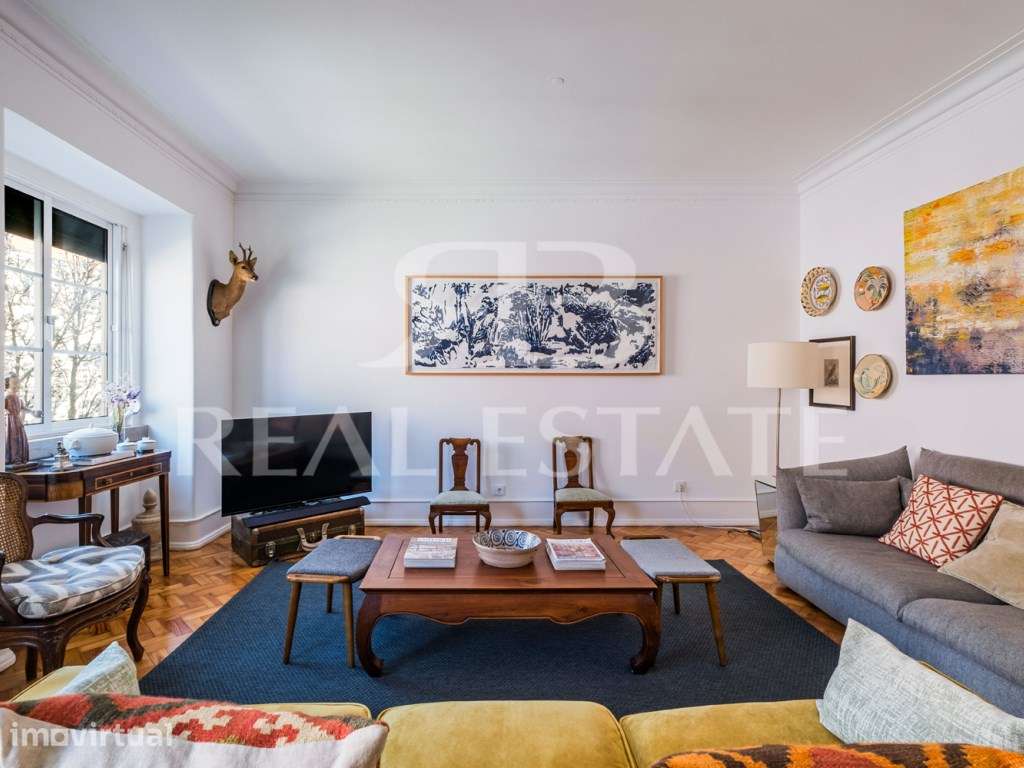 T3 com 1 Suite + Pátio comum e alguma VISTA RIO | RESTELO - Lisboa. - Grande imagem: 3/34