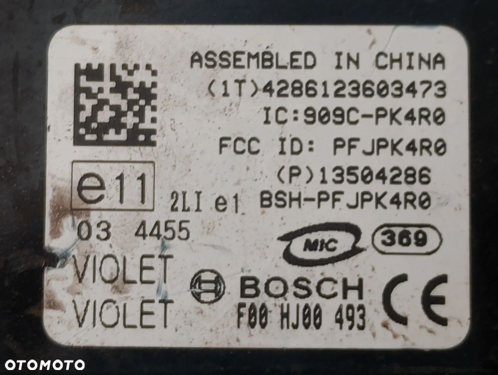 Chevrolet Cruze Stacyjka Zapłonowa Kluczyk Immobilizer F00HJ00493 20939745 - 3