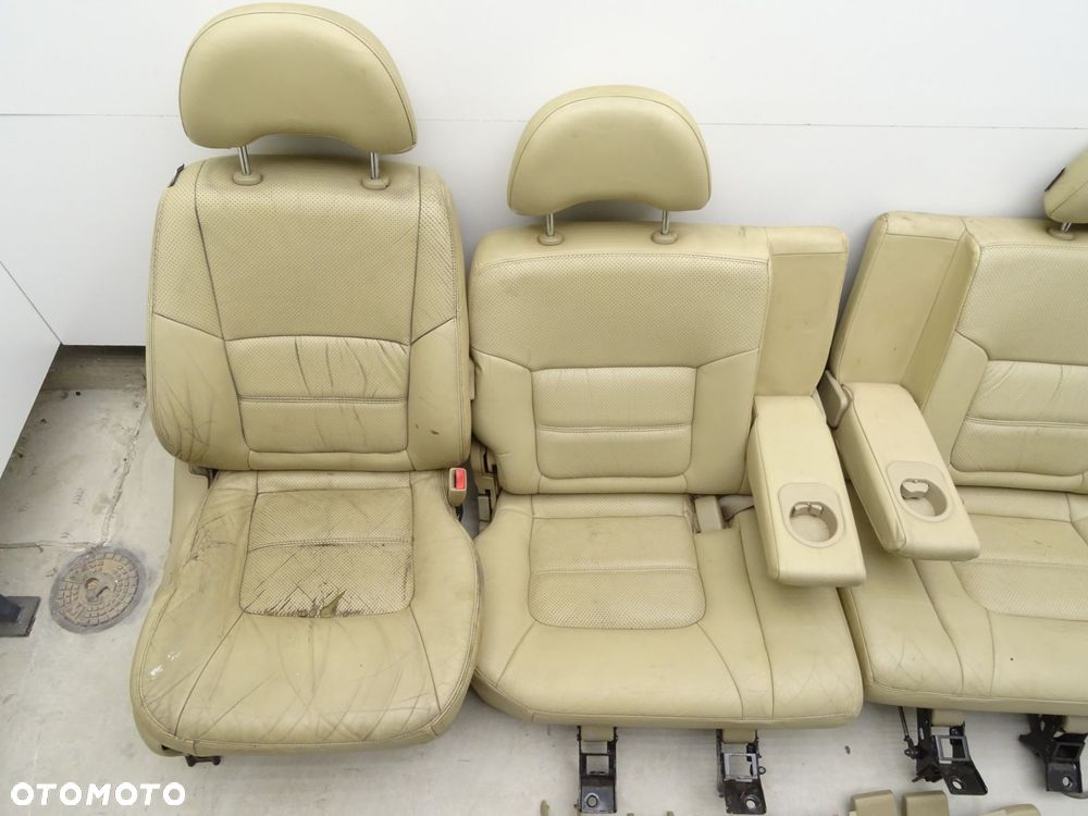 Komplet foteli przód tył bagażnik 7 miejsc nissan patrol gr y61 - 6