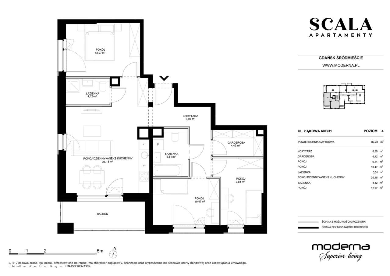 4-pokojowe mieszkanie 82m2 + balkon Bez Prowizji - Pełny obrazek: 2/23