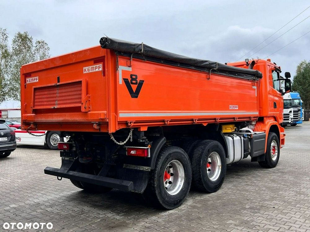 Scania r580 z Niemiec wywrot, wywrotka trój stronna, s3 kontrakt serwisowy scania kempf v8 idealny stan - 8