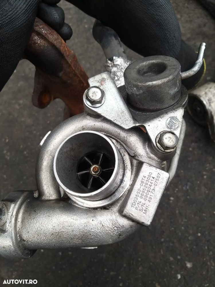 Turbina cod: 9685293080 pentru Peugeot 307 1.6HDI an 2000++ 90CP - 1